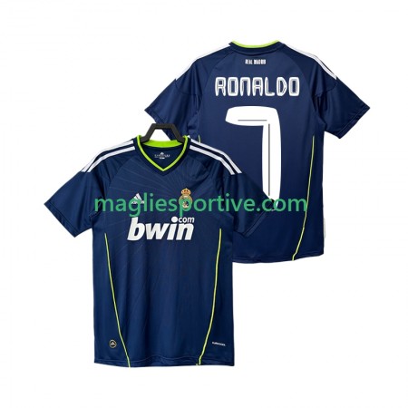 Completo Calcio Real Madrid Cristiano Ronaldo 7 2010 2011 Retro Divisa Trasferta